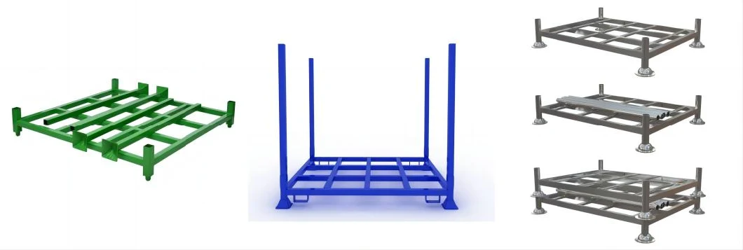 Fully Welded Construction Foldable Handling Stacked Transport Storage Steel Stillages