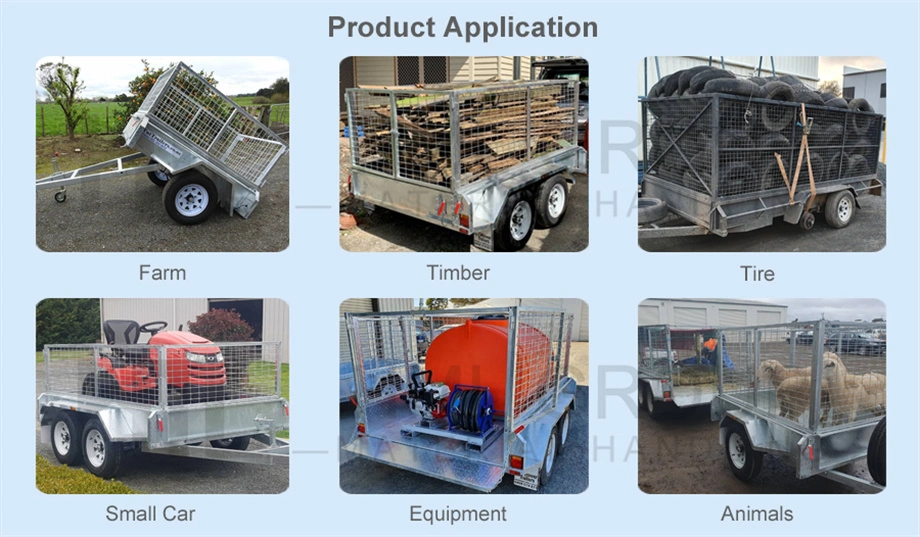 Galvanised Mesh Steel Cage Trailer