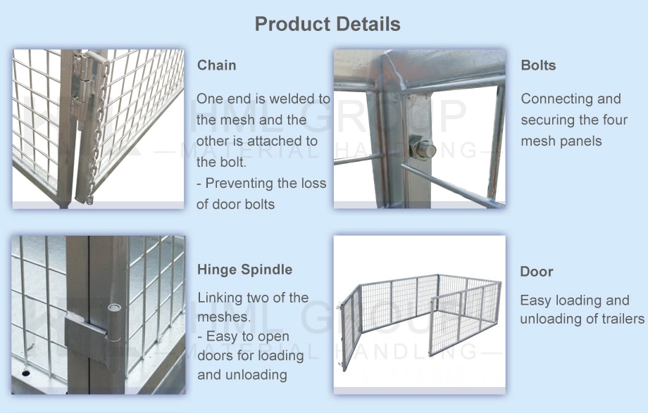 Galvanised Mesh Steel Cage Trailer